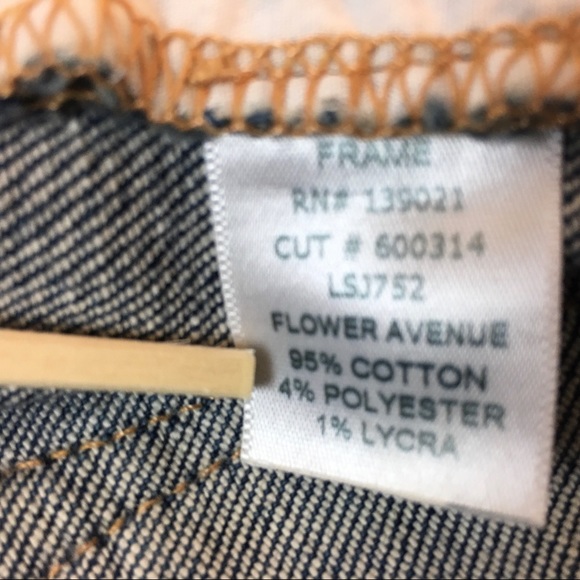 Frame Denim Jeans Le Skinny De Jeanne Size 26 Distressed Stretch Skinny - Picture 13 of 15